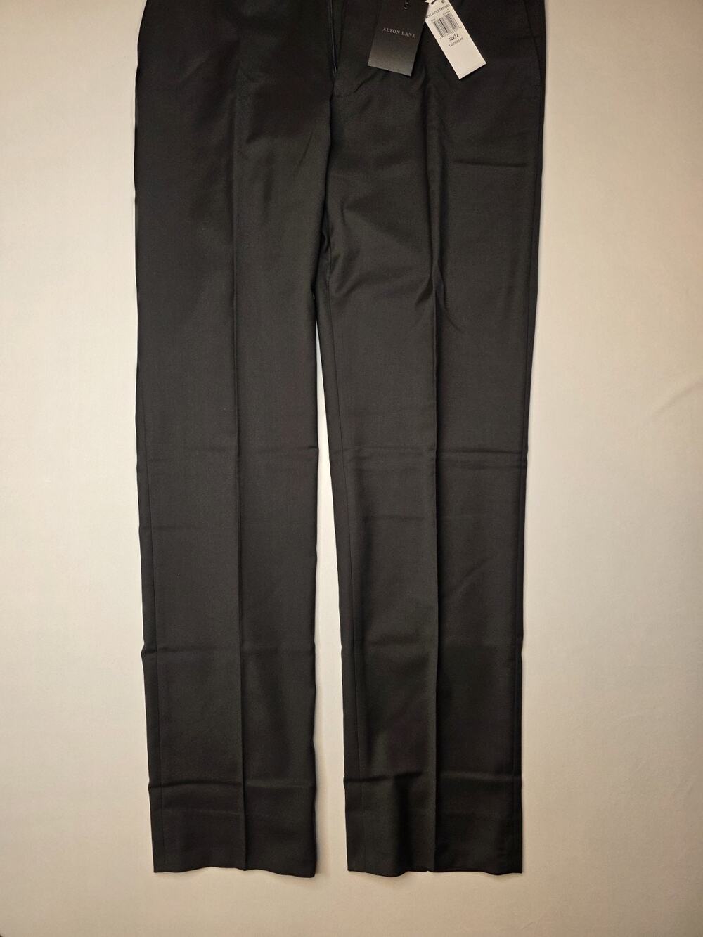 ALTON LANE Mercantile Trouser Black Tailored Dress Pants Poly Blend 32x32 NWT